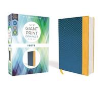 NIV, Giant Print Compact Bible for Boys, Leathersoft, Blu (Rilegato in ecopelle)