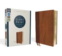 NIV, Giant Print Compact Bible, Leathersoft, Brown, Red L (Rilegato in ecopelle)
