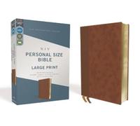 NIV, Personal Size Bible, Large Print, Leathersoft, Brown (Rilegato in ecopelle)