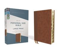 NIV, Personal Size Bible, Large Print, Leathersoft, Brown (Rilegato in ecopelle)