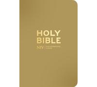 NIV Pocket Latte Bible with Gold Zip
