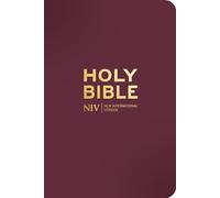 NIV Pocket Mulberry Bible with Gold Zip