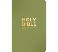 NIV Pocket Olive Green Bible with Gold Zip
