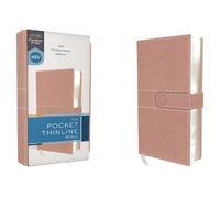 NIV, Pocket Thinline Bible, Leathersoft, Pink, Snap Closu (Rilegato in ecopelle)