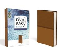 NIV, ReadEasy Bible, Large Print, Leathersoft, Tan, Red L (Rilegato in ecopelle)