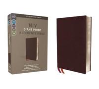 NIV, Reference Bible, Giant Print, Bonded Leather, Burgun (Rilegato in ecopelle)