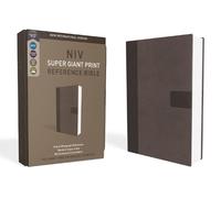 NIV, Super Giant Print Reference Bible, Giant Print, Imitation Leather, Gray,