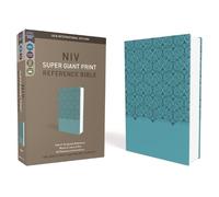 NIV, Super Giant Print Reference Bible, Leathersoft, Blue, Red Letter Edition,