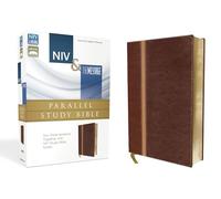 NIV & The Message Parallel Study Bible: Dark Caramel/Black Cherry Italian Duo-Tone: Two Bible Versions Together with NIV Study Bible Notes