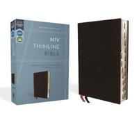 NIV, Thinline Bible, Bonded Leather, Black, Red Letter, T (Rilegato in ecopelle)
