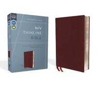 Bibbia NIV Thinline – Rilegato in ecopelle (Bordeaux) – Red Letter – Harper Collins Publishers