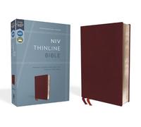 NIV, Thinline Bible, Bonded Leather, Burgundy, Red Letter (Rilegato in ecopelle)