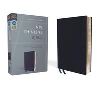 NIV, Thinline Bible, Bonded Leather, Navy, Red Letter, Co (Rilegato in ecopelle)