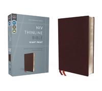 NIV, Thinline Bible, Giant Print, Bonded Leather, Burgund (Rilegato in ecopelle)