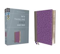 NIV, Thinline Bible, Giant Print, Leathersoft, Gray/Purpl (Rilegato in ecopelle)