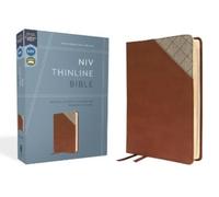 NIV, Thinline Bible, Leathersoft, Brown, Red Letter, Comf (Rilegato in ecopelle)