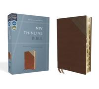 NIV, Thinline Bible, Leathersoft, Brown, Red Letter, Thum (Rilegato in ecopelle)