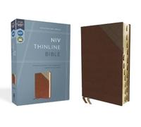 NIV, Thinline Bible, Leathersoft, Brown, Red Letter, Thum (Rilegato in ecopelle)