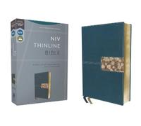 NIV, Thinline Bible, Leathersoft, Teal, Red Letter, Comfo (Rilegato in ecopelle)