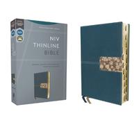 NIV, Thinline Bible, Leathersoft, Teal, Red Letter, Thumb (Rilegato in ecopelle)
