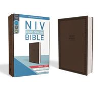 NIV, Value Thinline Bible, Large Print, Leathersoft, Brow (Rilegato in ecopelle)
