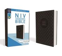 NIV, Value Thinline Bible, Leathersoft, Gray/Black, Comfo (Rilegato in ecopelle)
