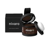 Nivaro Polvo Capilar, Nivaro Capelli Copertura in polvere, Copritura a radice Istantanea in polvere d'ombra, polvere di capelli da polvere di lunga durata con specchio (Dark Brown)