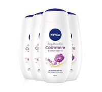 NIVEA 4 creme doccia idratanti al cashmere (4 x 250 ml), crema per il corpo di lusso + estratto di cashmere, lozione idratante per il corpo, idratante per la pelle