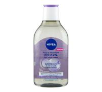 NIVEA Acqua Micellare Delicata 400 ml, Struccante viso e occhi e labbra per make-up e SPF, Con Liquirizia e Pantenolo, Senza profumo, Formula ipoallergenica, Detergente viso pelle sensibile