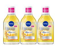 Nivea Acqua Micellare Skin Glow 400 ml, Struccante viso e occhi con 5%