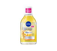 Nivea Acqua Micellare Skin Glow 400 ml, Struccante viso e occhi con 5% siero + Aminoacid Complex