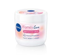 NIVEA Almond, Family Care Sensitive Moisturising Cream, crema per il corpo per pelli secche, idratante per pelli sensibili, con olio di mandorle naturale, adatta per tutta la famiglia, 450 ml