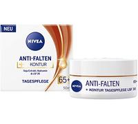 NIVEA Anti-Falten + Kontur Tagespflege LSF 30 65+ (50 ml), Gesichtscreme mit Soja Extrakt und Hydramin, Tagescreme mildert Linien und Falten sichtbar