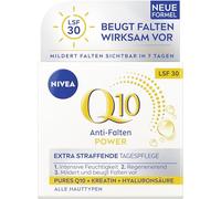 NIVEA Anti-rughe, Power Q10, cura del giorno extra rassodante, SPF 30, cura della pelle del viso, ammorbidisce e previene le rughe, rassodante giorno con Q10, creatina e acido ialuronico (50 ml)