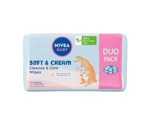 NIVEA BABY Confezione da 57 salviette biodegradabili morbide e creme