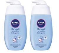 NIVEA BABY Detergente dai Capelli ai Piedini 500 ml, Shampoo bambini corpo e capelli, Doccia shampoo delicato e ipoallergenico, Detergente bambini con Calendula naturale (Confezione da 2)