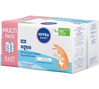 NIVEA Baby Feuchttücher 99% Aqua Vorteilspack, 228 pz Panni