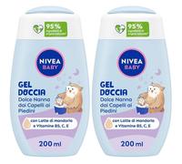 Nivea Baby Gel Doccia Dolce Nanna dai Capelli ai Piedini 200 ml, Deter