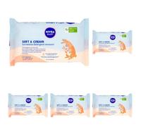 NIVEA BABY Salviettine Detergenti Idratanti Soft & Cream 57 Pezzi, Salviette neonato per una pelle pulita, asciutta e idratata, Salviettine neonato con Latte di Mandorla e Vitamine B5, C & E