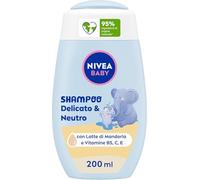 NIVEA - Baby Shampoo Delicato & Neutro, Detergente neonato bambini per corpo e capelli Shampoo neonato 200 ml unisex