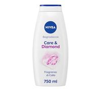 Nivea Care & Diamond Caring Foam Bath bagnoschiuma delicato dal profumo floreale 750 ml per Donna
