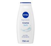 Nivea Creme Soft Caring Foam Bath bagnoschiuma delicato con olio di mandorle 750 ml per Donna