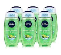 NIVEA 81067-01000-70 - Doccia con citronella e olio (250 ml), gel doccia rinfrescante con perle di olio preziose, doccia coccolante con profumo di citronella rivitalizzante