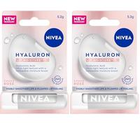 NIVEA Balsamo per labbra idratante Hyaluron Lip Moisture Plus Rose, 5,2 g (Confezione da 2)