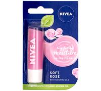 Nivea Balsamo per labbra Soft Rose, 4,8 g