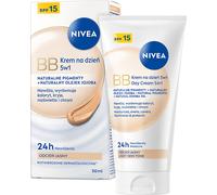 NIVEA BB 5w1 Tagescreme SPF 15 24h Feuchtigkeit, heller Farbton 50 ml