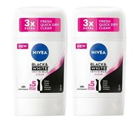 NIVEA Black & White Deodorant Stick Antitraspirante 9661 - 2 confezioni da 50 ml
