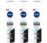 NIVEA Black & White Invisible Active Deodorante Spray Donna, Protezione 72H, Formula 5in1, Azione Anti-Macchie, 200 ml (3)
