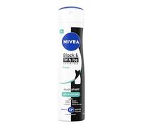 NIVEA Black & White Invisible Fresh Spray 6 x 150 ml, Deodorante donna antitraspirante 72h, Deodorante spray contro odori, sudore, residui, irritazioni e macchie, Profumo fresco e floreale