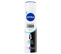 NIVEA Black & White Invisible Fresh Deodorante Spray 6 x 150 ml, Deo spray fresco e anti-aloni, Spray antitraspirante profumato che protegge pelle e vestiti